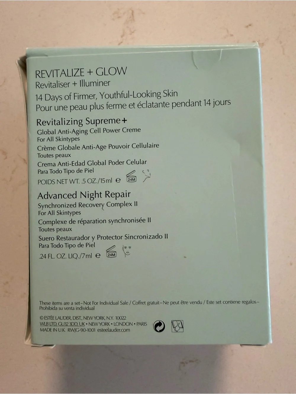 Estée Lauder Revitalize + Glow Set Revitaliser + Illuminer travel set - Picture 2 of 6